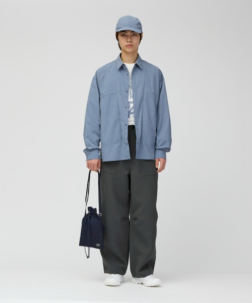 Snow Peak(スノーピーク)の「Snow Peak / Indigo C/N Bag インディゴバッグ(ショルダーバッグ・メンズ・アイボリー/インディゴブルー/ブラック・ONE SIZE)」の5枚目の写真