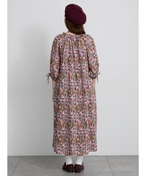 TSUHARU by Samansa Mos2(ツハルバイサマンサモスモス)の「【LIBERTY FABRICS】Maximalist柄ワンピース(ワンピース・レディース・ピンク/ブルー・F)」の18枚目の写真