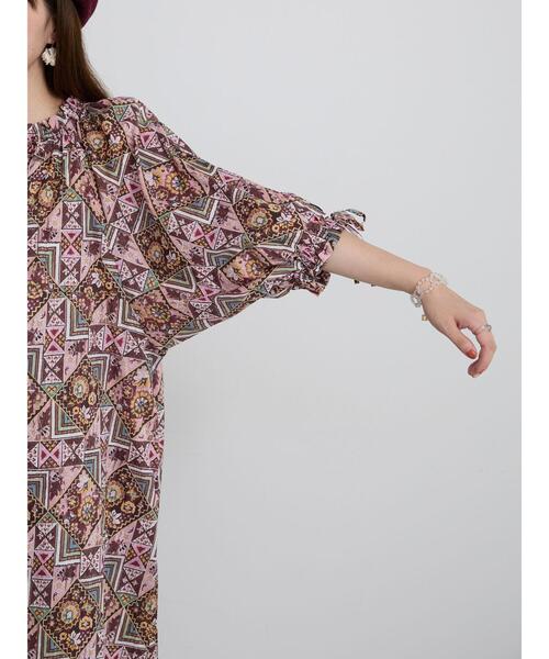 TSUHARU by Samansa Mos2(ツハルバイサマンサモスモス)の「【LIBERTY FABRICS】Maximalist柄ワンピース(ワンピース・レディース・ピンク/ブルー・F)」の20枚目の写真