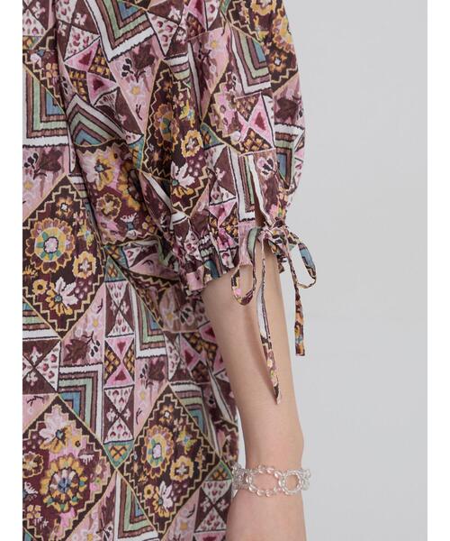 TSUHARU by Samansa Mos2(ツハルバイサマンサモスモス)の「【LIBERTY FABRICS】Maximalist柄ワンピース(ワンピース・レディース・ピンク/ブルー・F)」の21枚目の写真