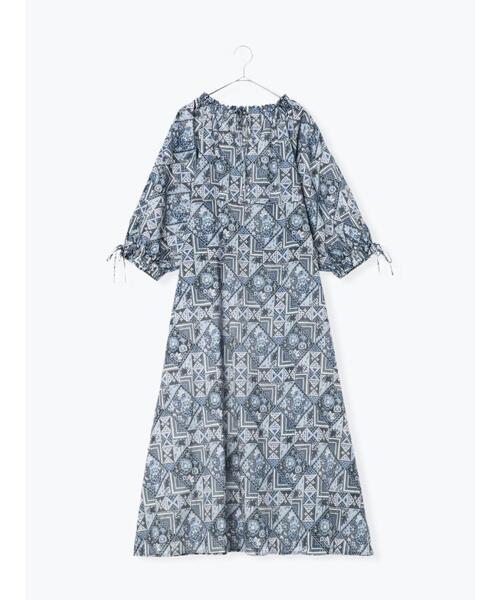 TSUHARU by Samansa Mos2(ツハルバイサマンサモスモス)の「【LIBERTY FABRICS】Maximalist柄ワンピース(ワンピース・レディース・ピンク/ブルー・F)」の13枚目の写真