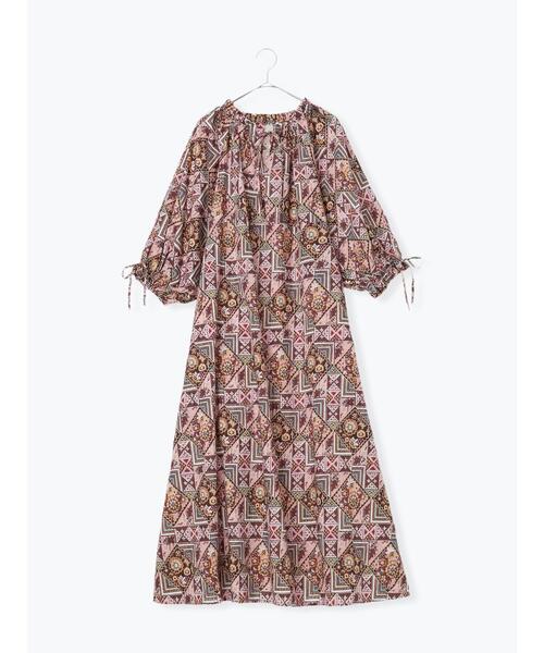 TSUHARU by Samansa Mos2(ツハルバイサマンサモスモス)の「【LIBERTY FABRICS】Maximalist柄ワンピース(ワンピース・レディース・ピンク/ブルー・F)」の14枚目の写真