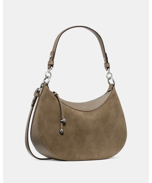 kate spade new york（ケイトスペード ニューヨーク）の「リブ スエード ショルダー バッグ（ショルダーバッグ・レディース・ベージュ・ONESIZE）」の2枚目の写真