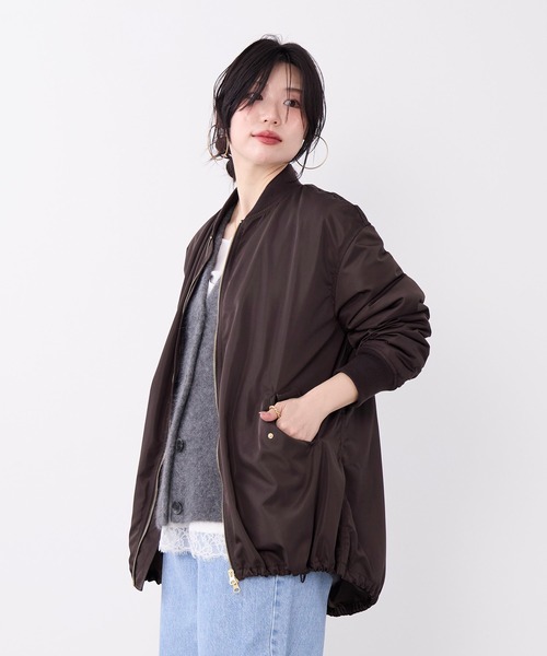 MICA&DEAL(マイカ&ディール)の「ナイロンダブルジップMA-1(MA-1・レディース・カーキ/ブラウン・FREE)」の15枚目の写真