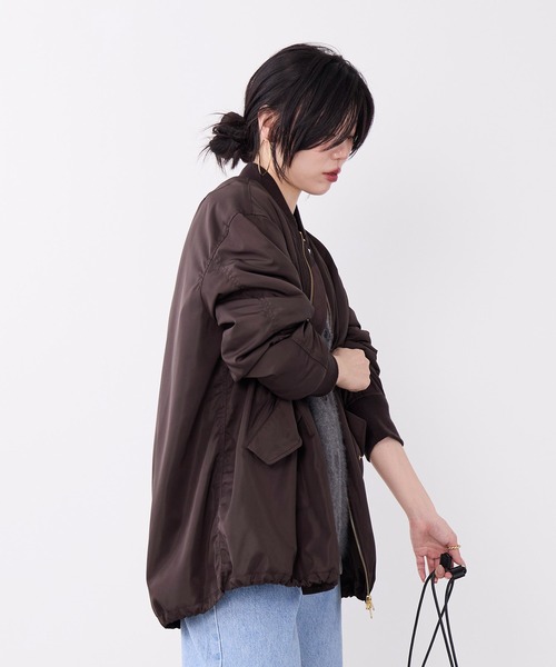 MICA&DEAL(マイカ&ディール)の「ナイロンダブルジップMA-1(MA-1・レディース・カーキ/ブラウン・FREE)」の16枚目の写真