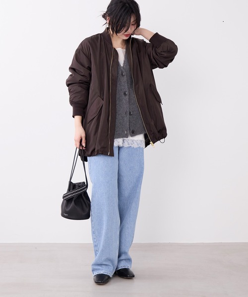 MICA&DEAL(マイカ&ディール)の「ナイロンダブルジップMA-1(MA-1・レディース・カーキ/ブラウン・FREE)」の20枚目の写真