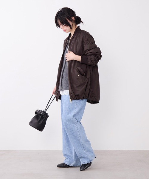 MICA&DEAL(マイカ&ディール)の「ナイロンダブルジップMA-1(MA-1・レディース・カーキ/ブラウン・FREE)」の21枚目の写真