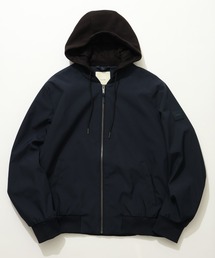【Calvin Klein/カルバンクライン】CANNON SOFT SHELL BPMBER RE/フーデッド ジップアップ パデッドブルゾン