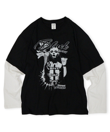 BLACK SAINT レイヤードロングスリーブ ブラック