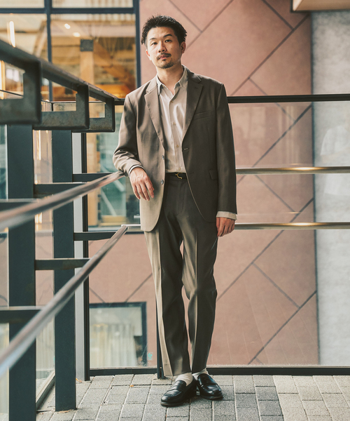 417 EDIFICE（フォーワンセブンエディフィス）の「TWツイル セットアップ（スーツセット・メンズ・カーキ/ブラック系その他/ベージュ系その他・SMALL/MEDIUM/LARGE/X-LARGE/XX-LARGE）」の2枚目の写真