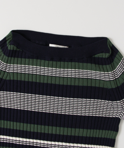 URBAN RESEARCH(アーバンリサーチ)の「UR レトロボーダープルオーバー(ニット/セーター・レディース・ホワイト系その他/グリーン系その他・FREE)」の12枚目の写真