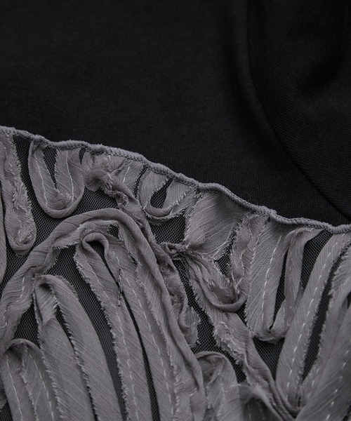 le cercle ADAM ET ROPE'(ルセルクルアダムエロペ)の「バテンレース長袖トップス(Tシャツ/カットソー・レディース・ブラック/オフホワイト/ブラック系その他2・FREE)」の20枚目の写真