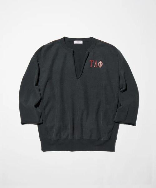 GARDEN TOKYO(ガーデントウキョウ)の「THOUSANDS/サウザンズ/FADED SLITNECK RW SWEAT(スウェット・メンズ・ブラック・M)」の1枚目の写真