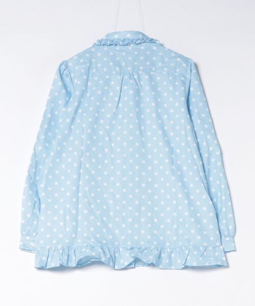 AsRiRe（アスリレイ）の「26aw　四色展開/ ドット柄フロントフリルオーバーサイズシャツブラウス（シャツ/ブラウス・レディース・グリーン/ホワイト/ピンク/ブルー・M）」の21枚目の写真