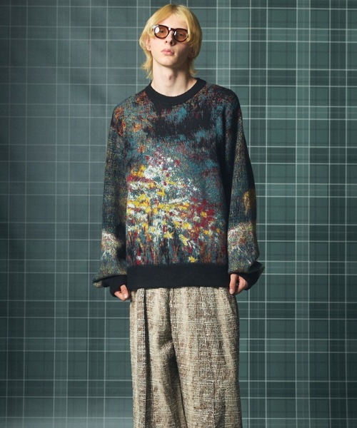 UNISEX》コンテンポラリーランドスケープアートジャガードプライム