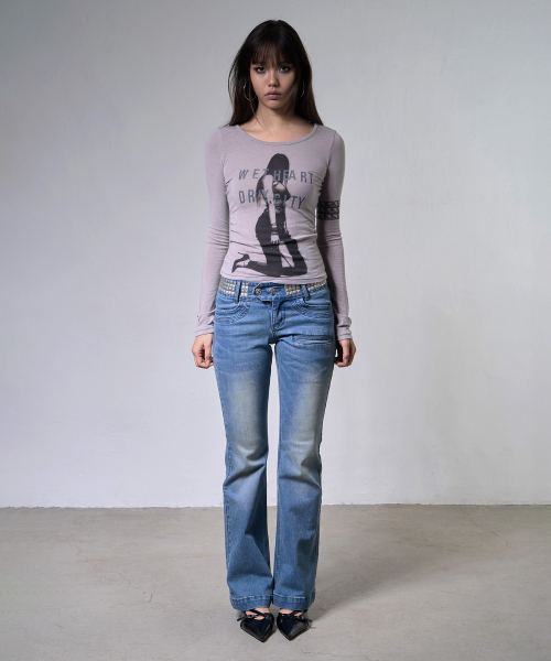 FANCY CLUB（ファンシークラブ）の「ドライシティロングスリーブ (HEATHER GRAY) F26ZB529（Tシャツ/カットソー・レディース・その他・FREE）」の5枚目の写真