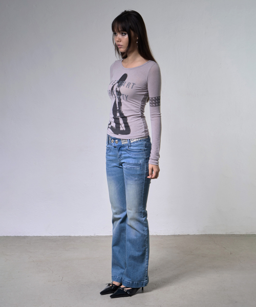 FANCY CLUB（ファンシークラブ）の「ドライシティロングスリーブ (HEATHER GRAY) F26ZB529（Tシャツ/カットソー・レディース・その他・FREE）」の6枚目の写真