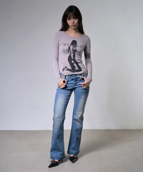 FANCY CLUB（ファンシークラブ）の「ドライシティロングスリーブ (HEATHER GRAY) F26ZB529（Tシャツ/カットソー・レディース・その他・FREE）」の7枚目の写真