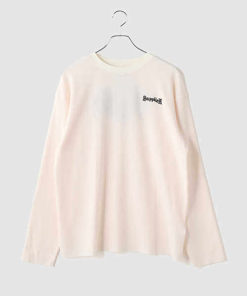 SUPPLIER(サプライヤー)の「SUPPLIER / サプライヤー Multiple Cross Thermal L/S Tee(Tシャツ/カットソー・メンズ・ホワイト/ブラック・MEDIUM/LARGE)」の2枚目の写真