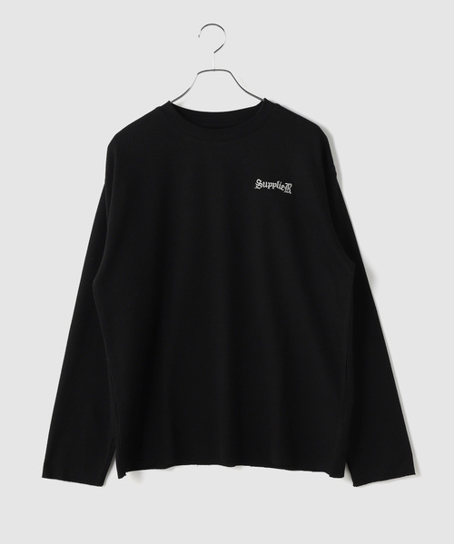 SUPPLIER(サプライヤー)の「SUPPLIER / サプライヤー Multiple Cross Thermal L/S Tee(Tシャツ/カットソー・メンズ・ホワイト/ブラック・MEDIUM/LARGE)」の1枚目の写真