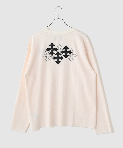 SUPPLIER(サプライヤー)の「SUPPLIER / サプライヤー Multiple Cross Thermal L/S Tee(Tシャツ/カットソー・メンズ・ホワイト/ブラック・MEDIUM/LARGE)」の4枚目の写真