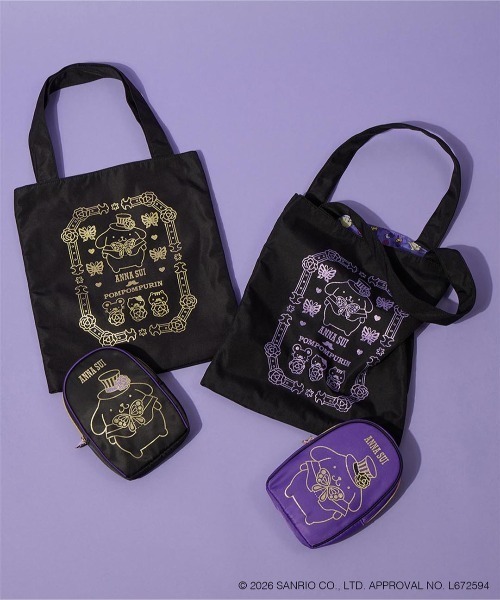 ANNA SUI(アナスイ)の「アナスイ×ポムポムプリン トートバッグ(トートバッグ・レディース・パープル/ゴールド・FREE)」の6枚目の写真