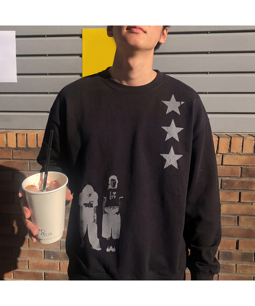 GRAVER（グレーバー）の「[UNISEX]STAR3 スウェット_4color（スウェット・レディース・ホワイト/ブラック/グレー/アイボリー・SMALL/MEDIUM/LARGE）」の3枚目の写真