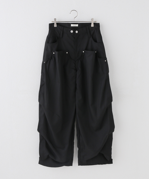 Knuth Marf(クヌースマーフ)の「Knuth Marf / クヌースマーフ cling draped pants(スラックス・レディース・ブラック/ブラウン・X-SMALL/SMALL)」の11枚目の写真