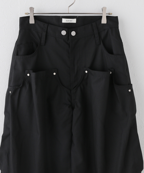 Knuth Marf(クヌースマーフ)の「Knuth Marf / クヌースマーフ cling draped pants(スラックス・レディース・ブラック/ブラウン・X-SMALL/SMALL)」の14枚目の写真