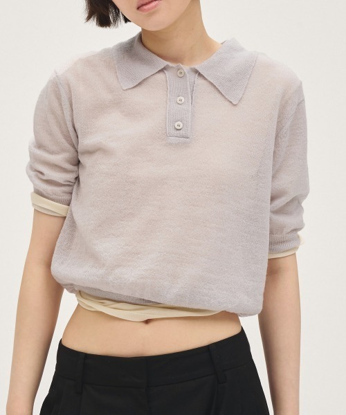 Mohair Knit Polo（ニット/セーター）｜TODAYFUL（トゥデイフル）の