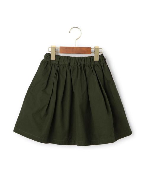 green label relaxing（グリーンレーベルリラクシング）の「サイドジップ スカート◆（スカート・キッズ・オリーブ/ネイビー・105/135/125/115）」の8枚目の写真