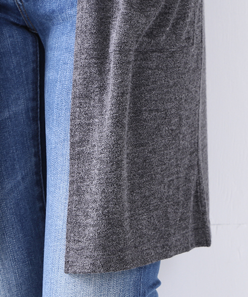 BEAMS LIGHTS Women's（ビームスライツ ウィメンズ）の「BEAMS LIGHTS / フード付 ロングカーディガン（カーディガン/ボレロ・レディース・ホワイト/チャコールグレー/ネイビー・ONE SIZE）」の9枚目の写真