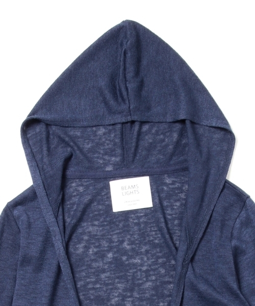 BEAMS LIGHTS Women's（ビームスライツ ウィメンズ）の「BEAMS LIGHTS / フード付 ロングカーディガン（カーディガン/ボレロ・レディース・ホワイト/チャコールグレー/ネイビー・ONE SIZE）」の19枚目の写真