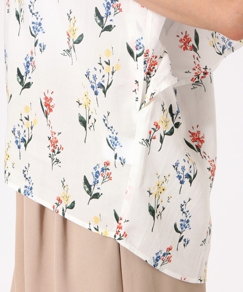 GLOBAL WORK(グローバルワーク)の「ギャザープリントブラウス半袖/713143(シャツ/ブラウス・レディース・ブラック/その他2/ネイビー/ライトピンク/ライトブルー/ホワイト/その他3/その他/ダークブルー・MEDIUM/SMALL/LARGE)」の17枚目の写真