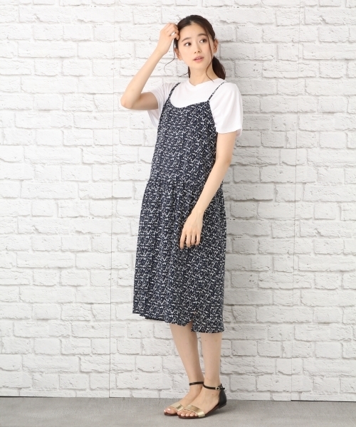 LEPSIM（レプシィム）の「キャミギャザーワンピース　723536（ワンピース・レディース・グレー/ブラック/ネイビー・MEDIUM/LARGE）」の6枚目の写真