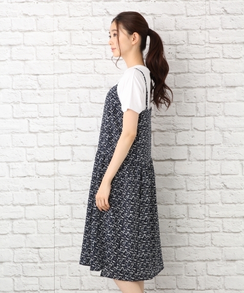 LEPSIM（レプシィム）の「キャミギャザーワンピース　723536（ワンピース・レディース・グレー/ブラック/ネイビー・MEDIUM/LARGE）」の7枚目の写真