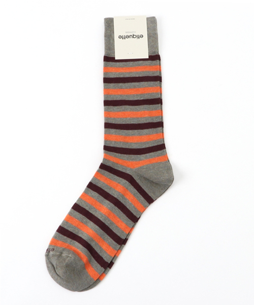 etiquette（エチケット）の「etiquette CLOTHIERS ソックス CROSSWALK STRIPES（ソックス/靴下・メンズ・グリーン/オリーブ/ネイビー/グレー・FREE）」の2枚目の写真