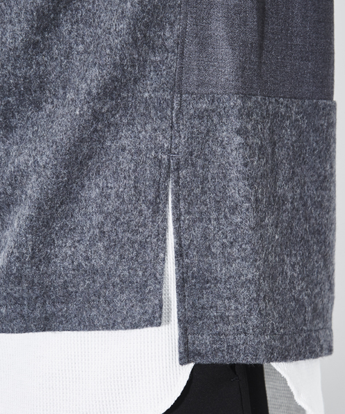 STUDIOUS(ステュディオス)の「ウールクレイジーオープンカラーシャツ (シャツ/ブラウス・メンズ・ブラック/グレー/ネイビー・3/2/1)」の13枚目の写真