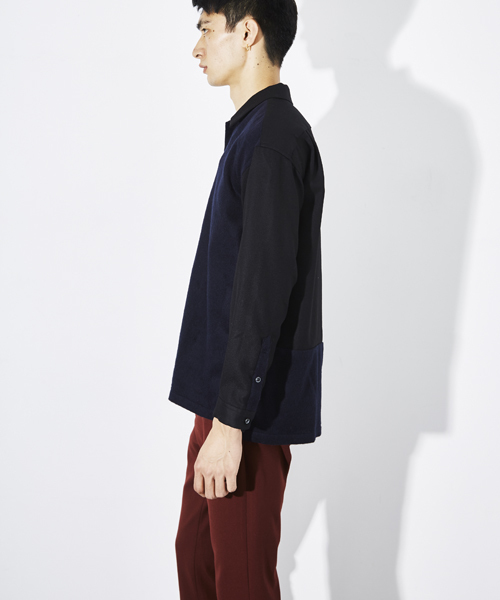 STUDIOUS(ステュディオス)の「ウールクレイジーオープンカラーシャツ (シャツ/ブラウス・メンズ・ブラック/グレー/ネイビー・3/2/1)」の17枚目の写真