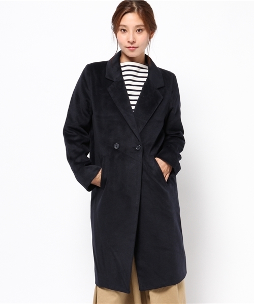 WEGO(ウィゴー)の「WEGO/コクーンチェスターコート(チェスターコート・レディース・ダークオレンジ/ダークグレー/その他1/ネイビー・FREE)」の15枚目の写真