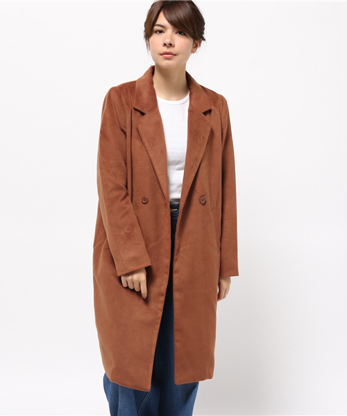 WEGO(ウィゴー)の「WEGO/コクーンチェスターコート(チェスターコート・レディース・ダークオレンジ/ダークグレー/その他1/ネイビー・FREE)」の16枚目の写真