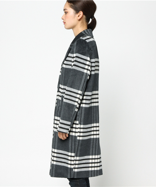 WEGO(ウィゴー)の「WEGO/コクーンチェスターコート(チェスターコート・レディース・ダークオレンジ/ダークグレー/その他1/ネイビー・FREE)」の6枚目の写真