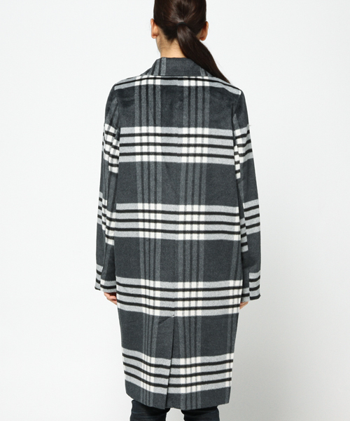 WEGO(ウィゴー)の「WEGO/コクーンチェスターコート(チェスターコート・レディース・ダークオレンジ/ダークグレー/その他1/ネイビー・FREE)」の7枚目の写真