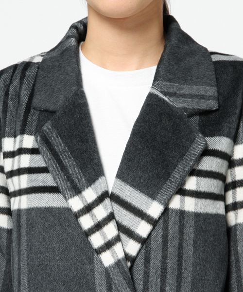 WEGO(ウィゴー)の「WEGO/コクーンチェスターコート(チェスターコート・レディース・ダークオレンジ/ダークグレー/その他1/ネイビー・FREE)」の8枚目の写真