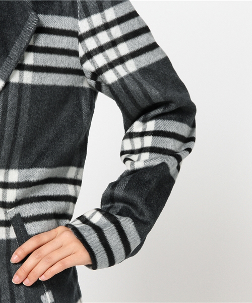 WEGO(ウィゴー)の「WEGO/コクーンチェスターコート(チェスターコート・レディース・ダークオレンジ/ダークグレー/その他1/ネイビー・FREE)」の9枚目の写真