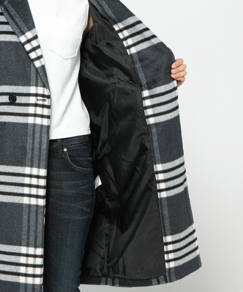 WEGO(ウィゴー)の「WEGO/コクーンチェスターコート(チェスターコート・レディース・ダークオレンジ/ダークグレー/その他1/ネイビー・FREE)」の12枚目の写真