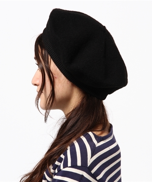 VENCEEXCHANGE（ヴァンスエクスチェンジ）の「リブ付きベレー帽     （ハンチング/ベレー帽・レディース・グレー/ライトブラウン/ブラック/ベージュ・FREE）」の5枚目の写真