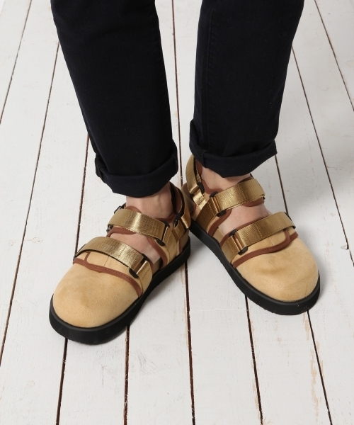 GLOBAL WORK（グローバルワーク）の「ストラップモックサンダル/742589（サンダル・メンズ・ベージュ/ブラック・LARGE/MEDIUM）」の15枚目の写真