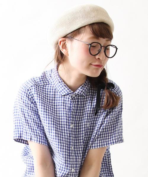 coen（コーエン）の「カラーベレー帽（ハンチング/ベレー帽・レディース・ベージュ/ライトピンク/ネイビー/ブラウン・FREE）」の3枚目の写真