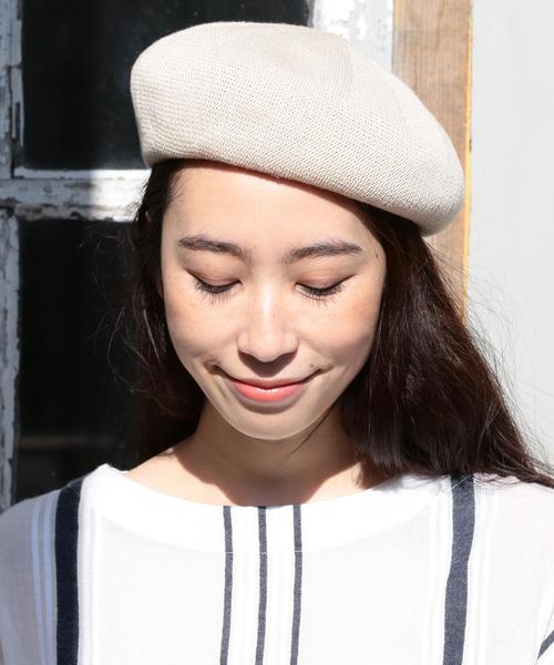 coen（コーエン）の「カラーベレー帽（ハンチング/ベレー帽・レディース・ベージュ/ライトピンク/ネイビー/ブラウン・FREE）」の16枚目の写真